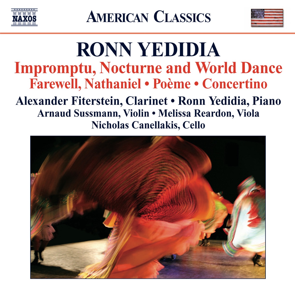 Cover art for Yedidia: Impromptu, Nocturne and World Dance on Naxos.
